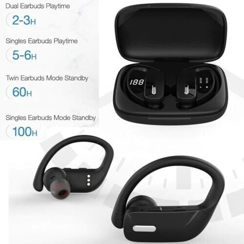 Bluetooth Headset TWS 5.0 Wireless Earphones Earbuds Headphones Stereo Ear Hook